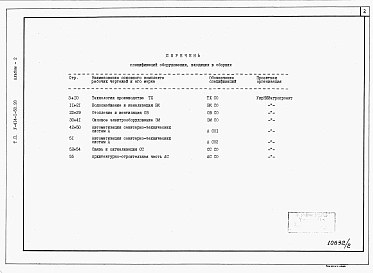 Альбом 2 СО  Спецификации оборудования.     