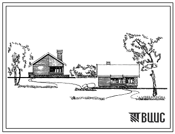 Типовой проект 184-89-62/1 Одноэтажный жилой дом с трехкомнатной квартирой типа 3Б (шифр БКС-8). Для строительства во 2В климатическом подрайоне Белорусской ССР