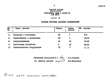 Альбом 3 Заказные спецификации