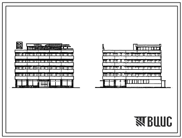 Типовой проект 282-1-82 Городской дом быта на 100-150 тыс. жителей (230 рабочих мест, объем услуг 1421,3 тыс. руб. в год) для строительства в 1В подрайоне, 2 и 3 климатических районах