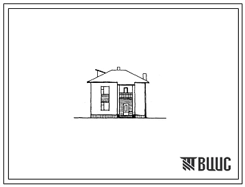 Типовой проект 144-40-96сп.86 Двухэтажный дом с четырехкомнатной квартирой. Для индивидуального строительства в сельской местности