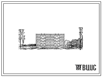 Типовой проект 77-03П Двойная блок-секция четырехэтажного дома, рядовая на 16 квартир (двухкомнатных-8, трехкомнатных-8). Для строительства в 4 строительно-климатической зоне, на просадочных грунтах 2 типа.