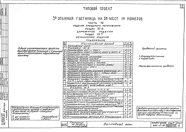 Альбом 10 Изделия заводского изготовления.Раздел 10.6 Деревянные изделия. Раздел 10.7 Металлические изделия.