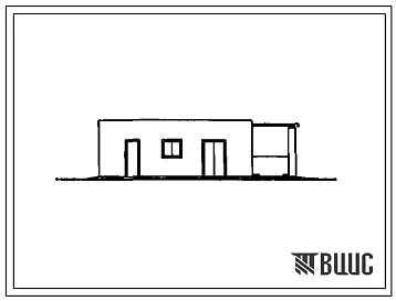 Типовой проект 816-9-59.90 Пункт обслуживания и стоянки кормораздатчиков звероводческих ферм на 6 единиц. Предназначен для межсменного хранения и технического обслуживания тракторов и кормораздатчиков. Размеры здания - 6x12 м. Расчетная температура: -30°С