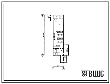 Типовой проект А-3-100(414-1-20) Склад несгораемых материалов в подвале производственного корпуса хлебзавода мощностью 65 тонн хлебобулочных изделий в сутки, (убежище на 100 человек, размеры убежища 24м на 6м, режимы вентиляции 1,2,3).