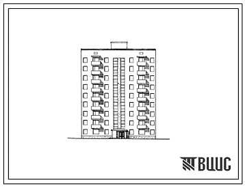 Типовой проект 87-073 Девятиэтажная унифицированная блок-секция на 36 квартир (двухкомнатных 2Б-19, трехкомнатных 3А-8, трехкомнатных 3Б-9). Для строительства во 2В, 3Б и 3В климатических подрайонах Украинской ССР на обычных грунтах, на просадочных и на п