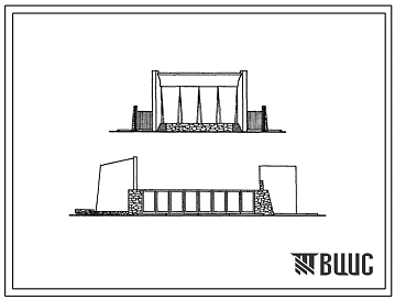 Типовой проект 260-13-67 Открытая площадка для демонстрации кинофильмов на 300 зрительных мест. Для строительства в 1В климатическом подрайоне, во 2 и 3 климатических районах.