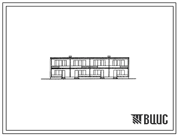 Типовой проект 144-52-82СП Двухэтажный блокированный четырехквартирный четырехкомнатный жилой дом, для строительства в районах с сейсмичностью 7-8 баллов. Для строительства в 3 и 4 строительно-климатических зонах. На просадочных грунтах.