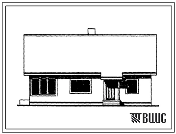 Типовой проект 181-115-101/1 Одноэтажный одноквартирный трехкомнатный жилой дом.