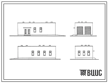 Типовой проект 254-9-54 Хозяйственный корпус городской санитарно-эпидемиологической станции на 600 тысяч жителей