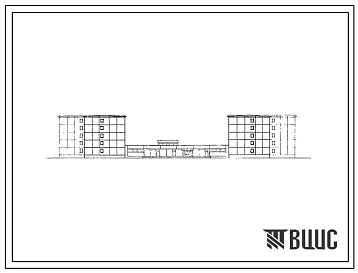 Типовой проект 1-464ДП-20  Пятиэтажное общежитие повышенного типа на 585 человек с блоком обслуживания.