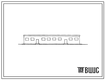 Типовой проект 801-201 Здание на 178 голов молодняка крупного рогатого скота беспривязного содержания с кормлением на выгульно-кормовом дворе.