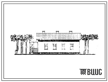 Типовой проект 184-52-173с Одноэтажный одноквартирный жилой дом с пятикомнатной квартирой типа 5Б (для индивидуального строительства).