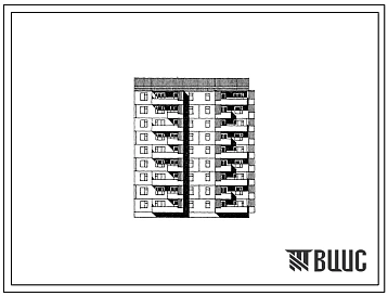 Типовой проект 179-05в.13.87 Блок-секция угловая /правая/ 9-этажная 36-квартирная для Пантелеймоновского ЖБИ