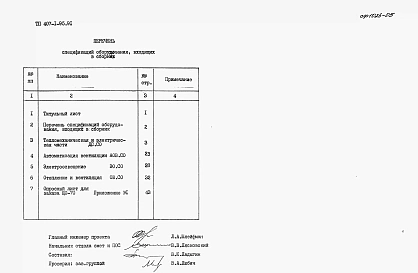 Альбом 5 Спецификации оборудования
