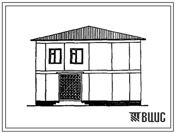 Типовой проект 141-55-41с.13.90 Одноквартирный жилой дом с 5-комнатной квартирой в двух уровнях (для Таджикской ССР)