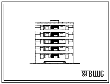 Типовой проект 126-02 Пятиэтажная блок-секция на 10 квартир рядовая правая 3А-4Б со стенами из мелких блоков ячеистого бетона. Для строительства во 2 и 3 строительно-климатических зонах.