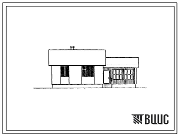 Типовой проект 183-52-181 Одноэтажный одноквартирный четырехкомнатный жилой дом типа 4А.