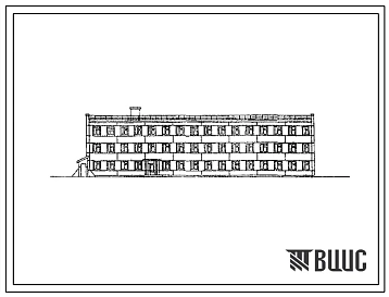 Типовой проект В-IV-140-31.85 Дом связи загородного пункта управления железной дороги. Стены из железобетонных панелей по серии У-01-01/80. (убежище на 140 человек, размеры убежища 48м на 12м,режимы вентиляции 1,2,3).