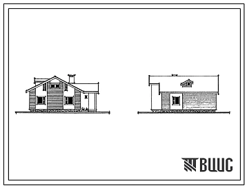 Типовой проект 184-89-125.13.88 Дом одноэтажный с трехкомнатной квартирой. Для Белорусской ССР