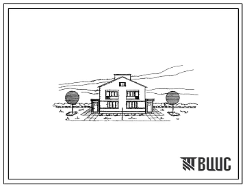 Типовой проект 144-52-159С Двухэтажный двухквартирный жилой дом с трехкомнатными квартирами 3Б в двух уровнях. Для строительства в 3А и 3В климатических подрайонах с сейсмичностью 7, 8 баллов.