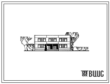 Типовой проект 271-20-128 Столовая на 75 мест. Для строительства во 2 и 3 климатических районах Украинской ССР