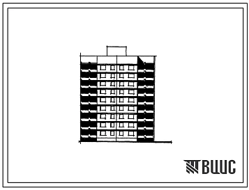 Типовой проект 152-08/1 9-этажная угловая блок-секция на 36 квартир 2Б-3Б-3Б-3Б