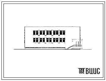 Типовой проект 284-1-52м Комбинат бытового обслуживания на 50 рабочих мест для строительства в1 строительно-климатической зоне в районах с вечномерзлыми грунтами.