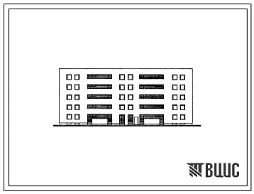 Типовой проект 166-03/1 Блок-секция пятиэтажная рядовая на 20 квартир (двухкомнатных 2Б-10, трехкомнатных 3Б-10). Для строительства во 2В климатическом подрайоне Литовской ССР
