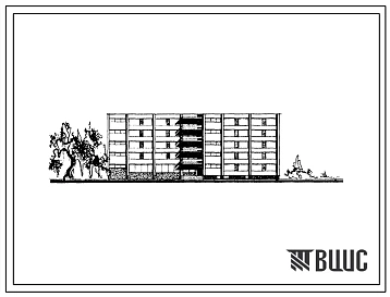 Типовой проект 164-80-14 Пятиэтажное общежитие на 195 мест, для строительства во 2 строительно-климатической зоне.
