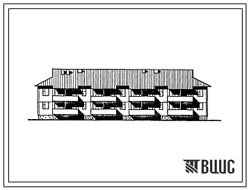 Типовой проект 111-26-114.1.13.87 2-этажный 2-секционный 12-квартирный жилой дом (1-2-2; 1-3-3) /для строительства в УССР/