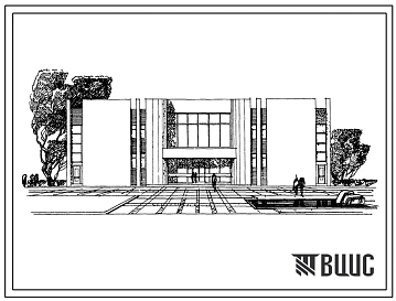 Типовой проект 294-3-19 Крытый бассейн с ванной 25х8,5 м и детской ванной 10х6 м для строительства в 1В климатическом подрайоне, 2 и 3 климатических районах