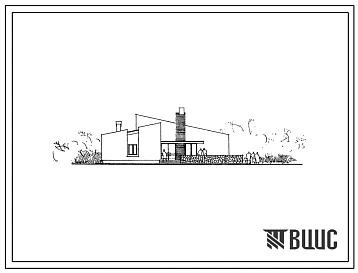 Типовой проект 264-20-68с Сельский совет на 4 штатные единицы. Для строительства в IIIБ, IVБ, IVВ климатических подрайонах сейсмичностью 7 и 8 баллов.