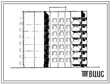 Типовой проект 90-0300.3.13.90 Блок-секция 7-этажная 28-квартирная Т-образная левая 3-3-4-4 (для строительства в г. Омске и Омской области) Конструктивный вариант свайных фундаментов N=350 kH