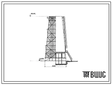Типовой проект 901-6-17 Башенные пленочные и капельные градирни площадью орошения 144 кв. м со стальными каркасно-обшивными башнями