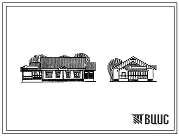 Типовой проект 271-15-35.92 Магазин смешанной торговли на 70 м2 торговой площади. Здание одноэтажное. Стены из трехслойных керамзитобетонных панелей.