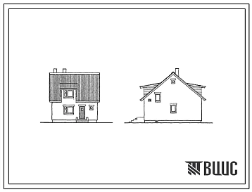 Типовой проект 144-000-546.87 Дом с трехкомнатной квартирой для индивидуального строительства. Общая площадь 77 м2 (СТЕНЫ ИЗ КИРПИЧА, Перекрытия железобетонные. Полное инженерное благоустройство.)