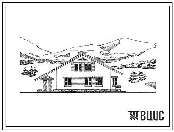 Типовой проект 144-24-264.13.87 Одноквартирный мансардный 5-комнатный  жилой дом с гаражом (для индивидуальных застройщиков )