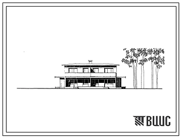 Типовой проект 143-17-9/72 2-этажный 2-квартирный блокированный дом с 4-комнатными квартирами в двух уровнях 4Б для строительства в 1В климатическом подрайоне, 2 и 3 климатических районах.