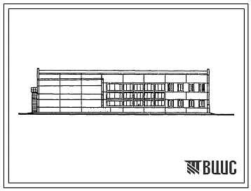 Типовой проект 816-230 Центральная ремонтная мастерская в блоге с гаражом, теплой стоянкой и материально-техническим складом для хозяйств с парком 25 тракторов