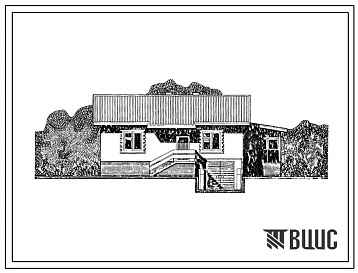 Типовой проект 184-000-265с.84 1-этажный 1-квартирный жилой дом с 4-комнатной квартирой (с подвалом индивидуального строительства). Для строительства в районах сейсмичностью 8 баллов.