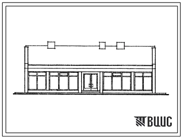 Типовой проект 274-15-23с.13.86 Магазин товаров повседневного спроса торговой площадью 100 м2 (для Грузинской ССР)