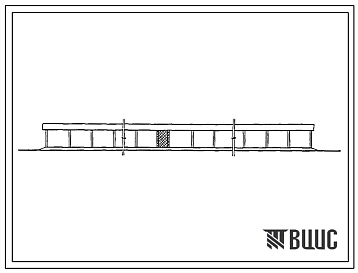Типовой проект 806-2-38.89 Шед для молодняка песца на 264 выгула. Содержание зверей - в клетках. Раздача кормов, поение, удаление навоза - механизи­рованы Размеры шеда - 2,2x100,5 м. Расчетная температура: -30°С. Конструкции - железобетонные