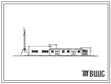 Типовой проект 224-9-56с Хозяйственный корпус для школы-интерната на 280-370 мест.