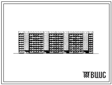 Типовой проект 111-92-2с/1.2 9-этажный 4-секционный 142-квартирный жилой дом