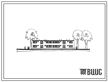 Типовой проект 154-40-42 Двухэтажный жилой дом для малосемейных с 1 и 2 комнатными квартирами секционного типа (однокомнатных 1Б — 4, двухкомнатных 2Б — 4). Для строительства в IVА и IVГ климатических подрайонах.