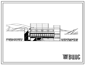 Типовой проект 242-1-19 Общественный корпус для санаториев на 500 мест для строительства в 1В подрайоне, 2 и 3 климатических районах