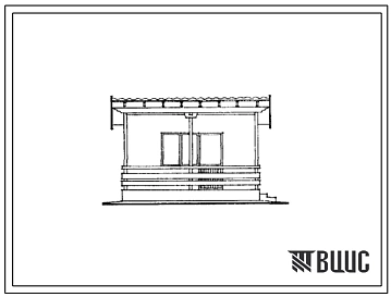 Типовой проект 183-000-27с Двухкомнатный садовый домик летнего типа для коллективного садоводства. Для строительства в IIIБ, IVБ, IVВ климатических подрайонах сейсмичностью 7 и 8 баллов.