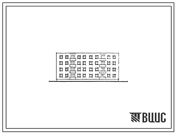 Типовой проект 70-07с 4-этажная блок-секция рядовая на 16 квартир с несущим сборно-монолитным железобетонным каркасом и заполнением стен из кирпича (в районах с сейсмичностью 9 баллов).