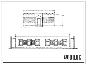 Типовой проект 181-225-6с.85 2-квартирный жилой дом с 4-комнатными квартирами. Для строительства в 4А климатическом подрайоне Таджикской ССР сейсмичностью 7,8,9 баллов на непросадочных грунтах и грунтах 2 типа просадочности.